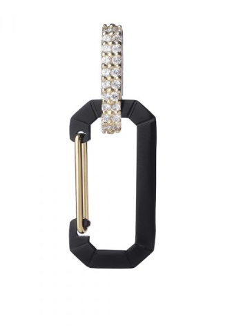 Eera Black Small Chiara Diamond Earring