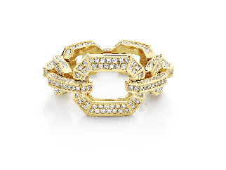 Shay WG Diamond Bettina Looney X Deco Link Ring 1.16ct 18k
