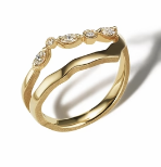 Milamore Kintsugi Float Diamond Ring