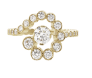Sophie Bille Brahe YG Escargot de Diamant Ring 1.55ct 18k