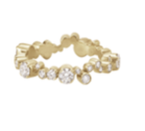 Sophie Bille Brahe YG Ensemble Splash Ring 1.02ct 18k