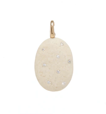 CVC Stones FLAVIA CHARM white stone / white diamonds 0.15cts 18k