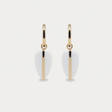 By Pariah Pebble Earrings with White Agate