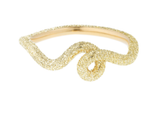 Bea Bongiasca Wave Ring with Diamond Finish