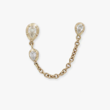 Jacquie Aiche  Teardrop Chain Double Stud