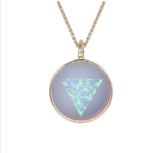 Noor Fares YG Ajna Chalcedony Pendant / Blue Chalcedony 7.9ct, Opal 0.4ct (Demi-fine 14k)