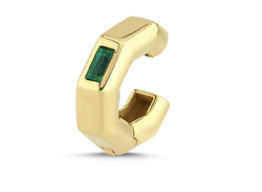 Ascher Emerald Bubble Ear Cuff
