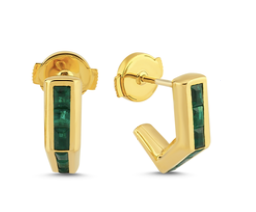 Ascher Emerald Bubble Callisto Earrings