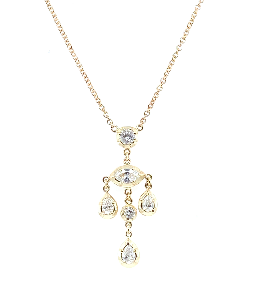 Jacquie Aiche Sophia Round Chandelier Necklace