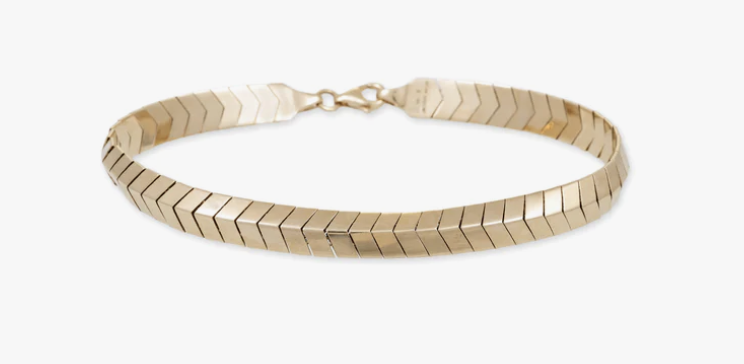 Jacquie Aiche RG Fishtail Bracelet (Demi-fine 14k)