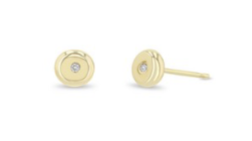 Zoe Chicco Small Diamond Nugget Studs