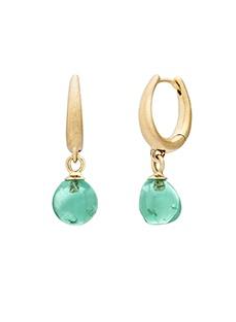 Venyx YG Muzo Emerald Drop Earrings 2.82ct 18k