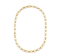 Shay Solid Geo Flat Link Necklace