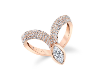 Shay Diamond Winged Marquise Pinky Ring