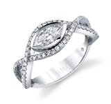 Shay Diamond Pave Marquise Vine Pinky Ring