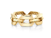 Shay Solid Geo Flat Link Ring