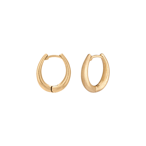 Venyx YG Victoria Plain Mini Hoops 18k