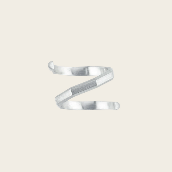 Ascher Matte Brushed Petite Hypnosis Ring