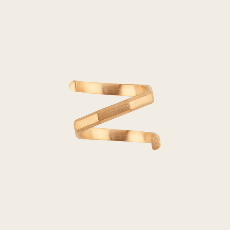 Ascher Matte Brushed Petite Hypnosis Ring