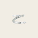 Ascher Matte Brushed Diamond Petite Hypnosis Ring