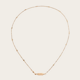 Marie Lichtenberg  River Brown Diamonds Chain with Coco Micro Locket
