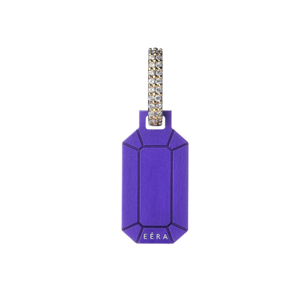 Eera YG Purple Small Tokyo Metallic Diamond Earring 0.15ct SS+18k