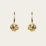 By Pariah Gem Hoops with Citrine