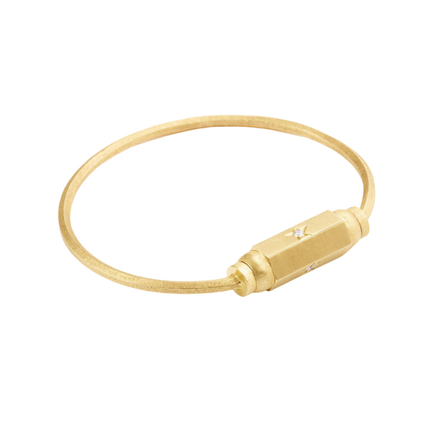 Marie Lichtenberg YG Baby Coco Diamond Bracelet 0.1ct (Demi-fine 14k)