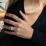 Repossi Berbère Module 3 Diamond Row Double Band Ring