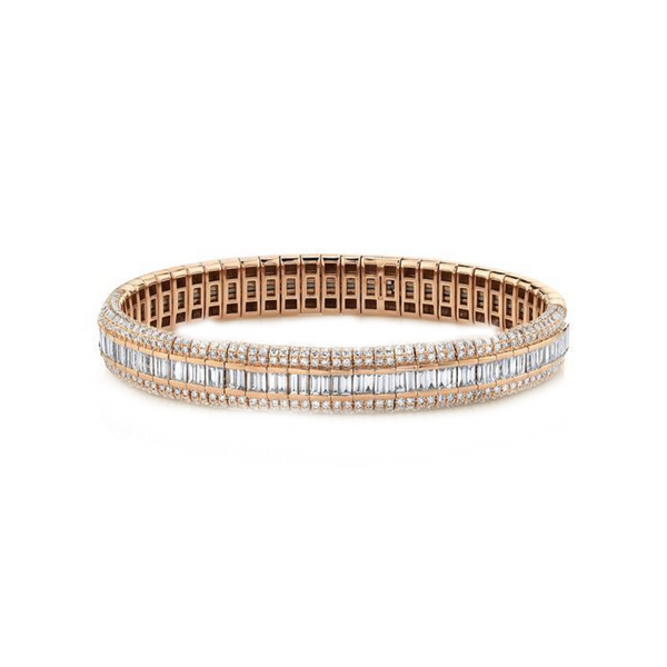 Shay Pave Diamond Scales Stretch Bracelet