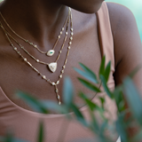 Jacquie Aiche YG Hailey 16 Diamond Y Necklace on Smooth Bar Chain (Demi-fine 14k)
