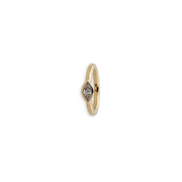 Jacquie Aiche Seamless Small Marquise Diamond Hoop