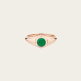 Lizzie Mandler One of a Kind Emerald Pinky Ring