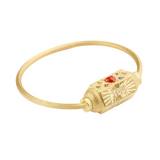 Marie Lichtenberg YG Love You Multi Bracelet with Tsavorites 0.02cts and Sapphires 0.22cts (Demi-fine 14k)