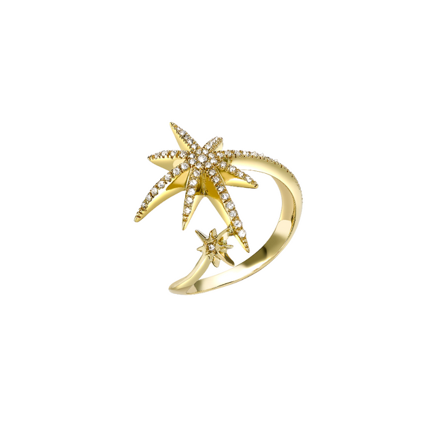 Venyx YG Diamond Meteoryx Ring 0.25ct 18k
