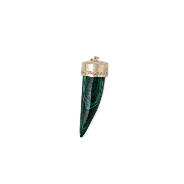 Jacquie Aiche Malachite Horn Charm