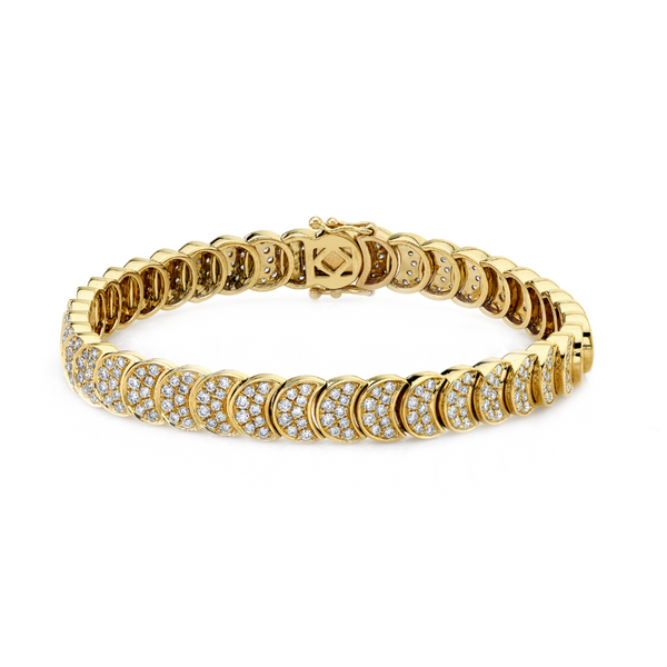 Anita Ko YG Diamond Luna Bracelet 2.8cts 18k