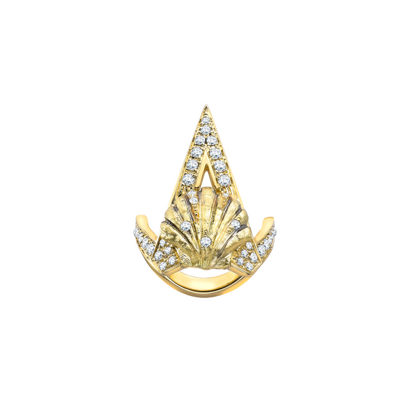 Venyx YG Naida Ring / Black Rhodium, Diamonds 0.41ct 18k