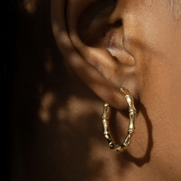 Anita Ko YG Bamboo Hoops 18k