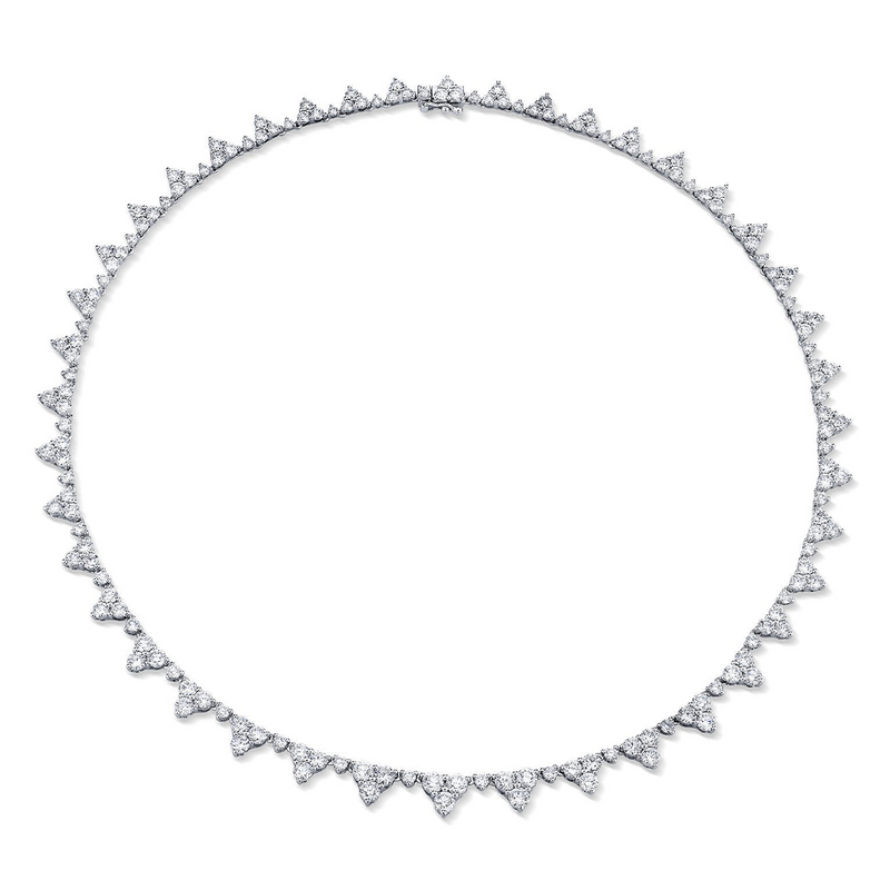 Anita Ko Large Triangle Eternity Diamond Choker