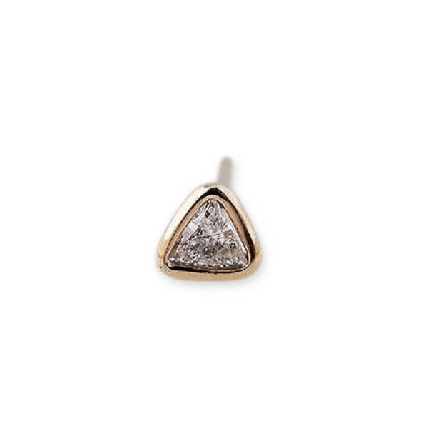 Jacquie Aiche YG Trillion Diamond Stud (Demi-fine 14k)