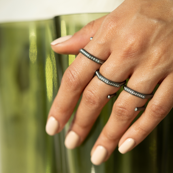 Ascher Diamond  Petite Hypnosis Ring