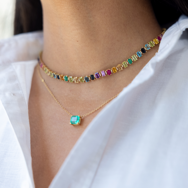 Shay Rainbow Eternity Necklace