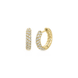 Anita Ko YG Pave Diamond Zoe Huggies 2.13ct 18k