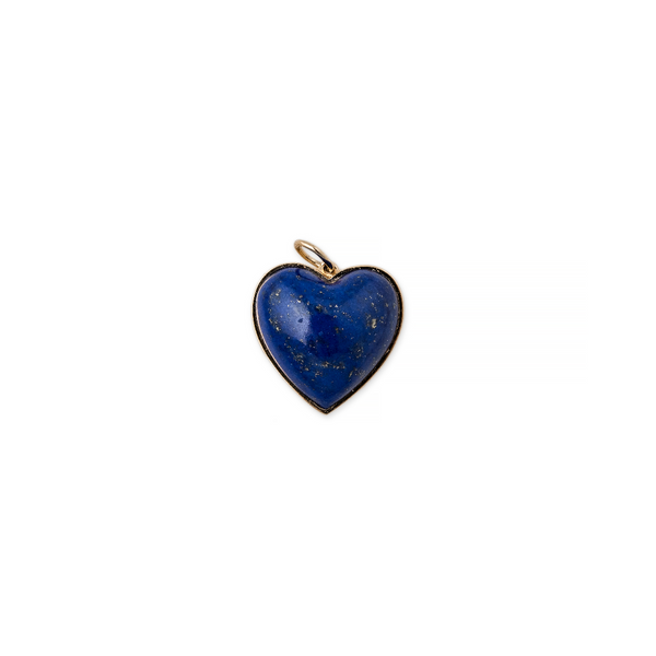 Jacquie Aiche Smooth Lapis Heart Charm