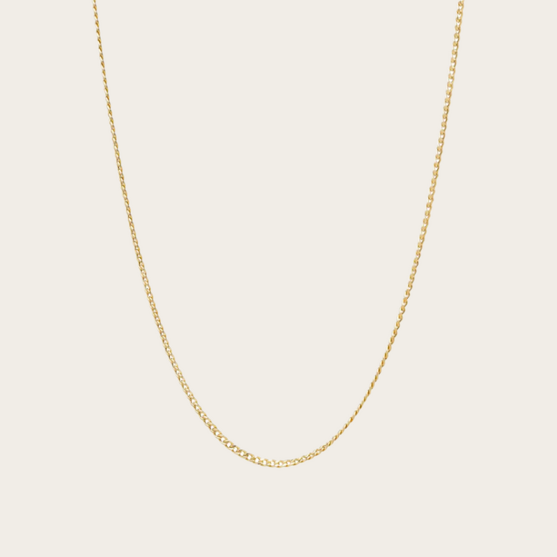 Zoe Chicco XS Curb Chain Necklace 16"