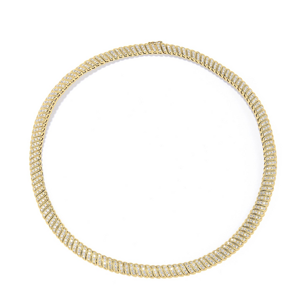 Anita Ko YG Diamond Zoe Necklace 6.33ct 18k
