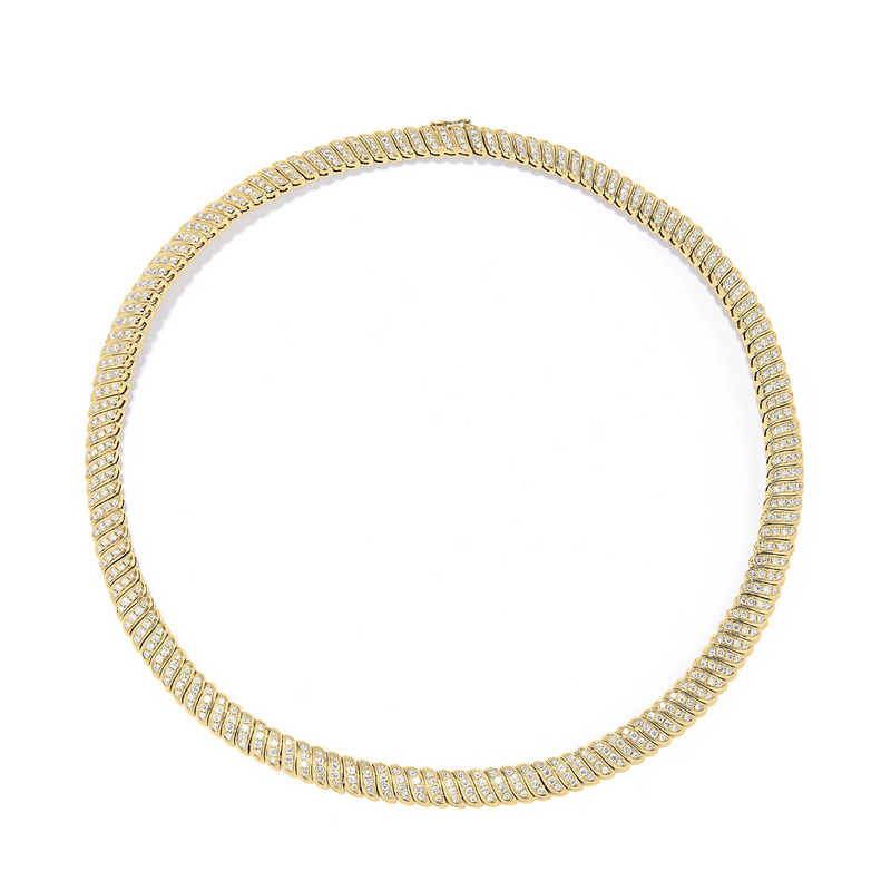 Anita Ko YG Diamond Zoe Necklace 6.33ct 18k