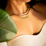 Anita Ko YG Graduated Floating Emerald Necklace 0.98cts 18k