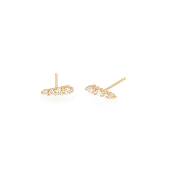 Zoe Chicco YG Diamond Ice Pick Studs 0.16cts (Demi-Fine 14k) / Yellow